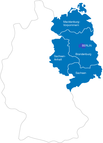 SBB Stahl & Bau GmbH Stahlbiegerei Berlin-Brandenburg geprüfter Stahllieferant Karte Liefergebiete